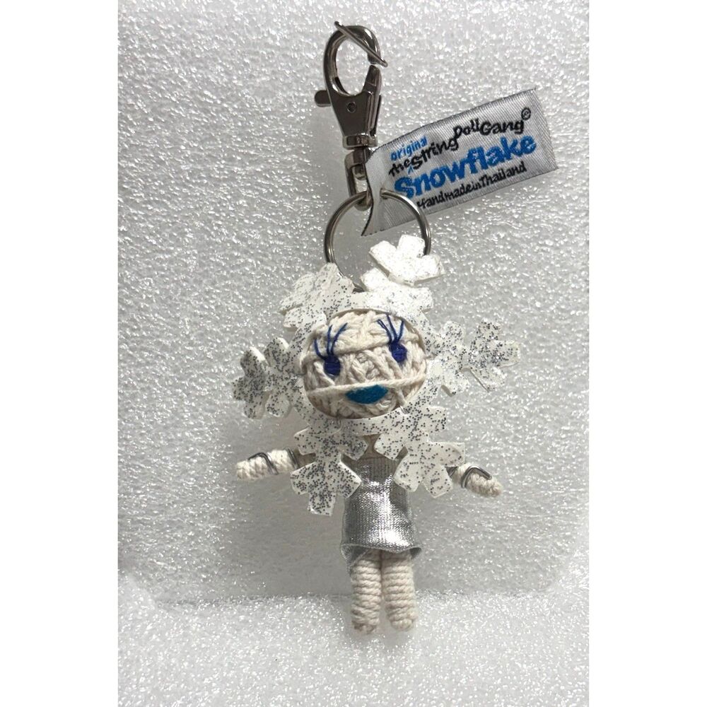 Seasonal Kamibashi The Original String Doll Gang Snowflake‎ Handmade Keychain